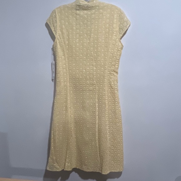 Ecologie Eyelet Lace Cap Sleeve A Line Dress - Picture 9 of 14